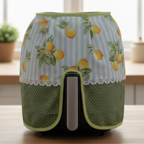 Capa para Fritadeira Air Fryer Renda Elétrica 8 Litros 8,0L Protetora Panela Cozinha Airfryer 8L