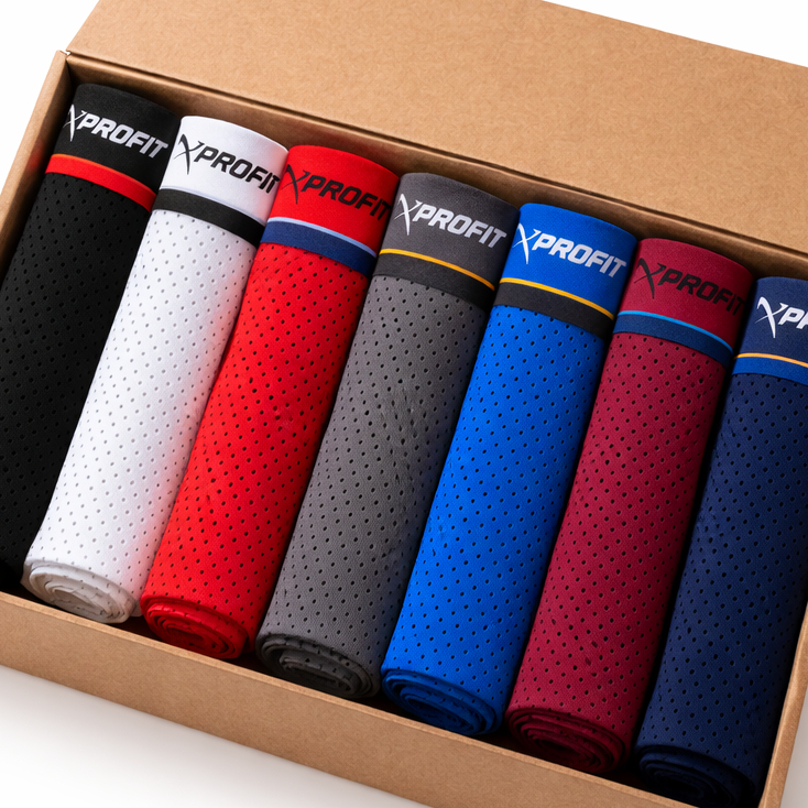 Kit 5 Cuecas Boxer Dry Fit Premium Tecido Respiravel