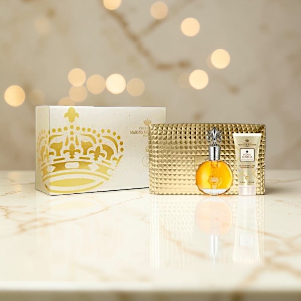 Perfume Marina de Bourbon Royal Marina Diamond Eau de Parfum 100ml + Body Lotion – Feminino, Floral Frutado Elegante