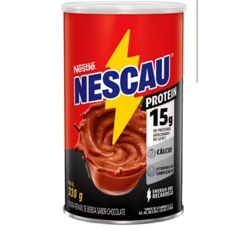 nescau protein 15g de proteína lata com 330g