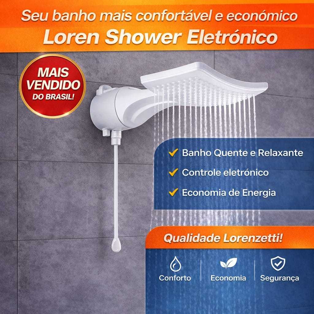 Lorenzetti Eletrônico Chuveiro Ducha Eletrico Loren Shower életrico 127/220 Original
