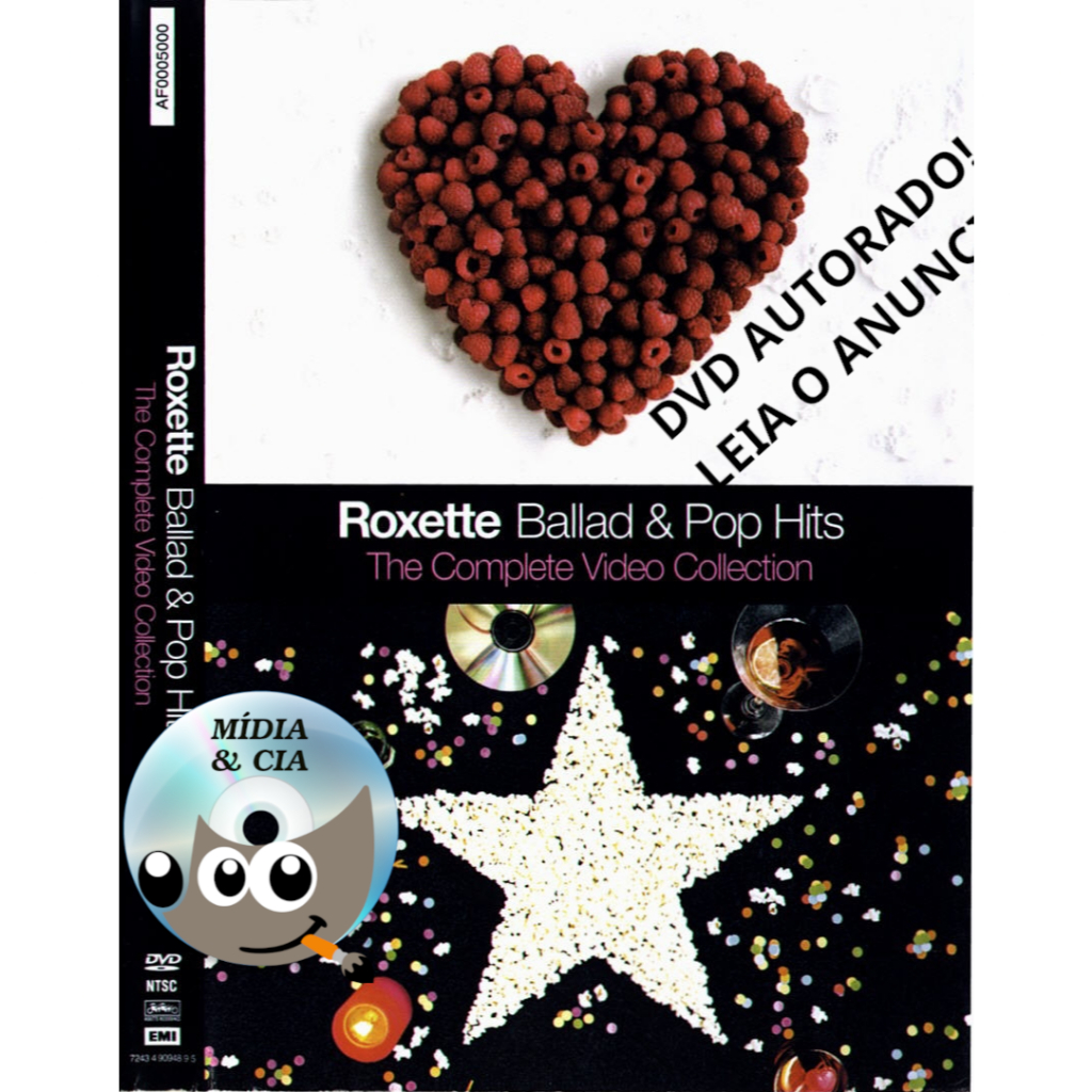 DVD AUTORADO Roxette - Ballad Pop & Hits The Complete Collection CAPA ACRILICA + CAPA IMPRESSA!!! LEIA O ANUNCIO!!!