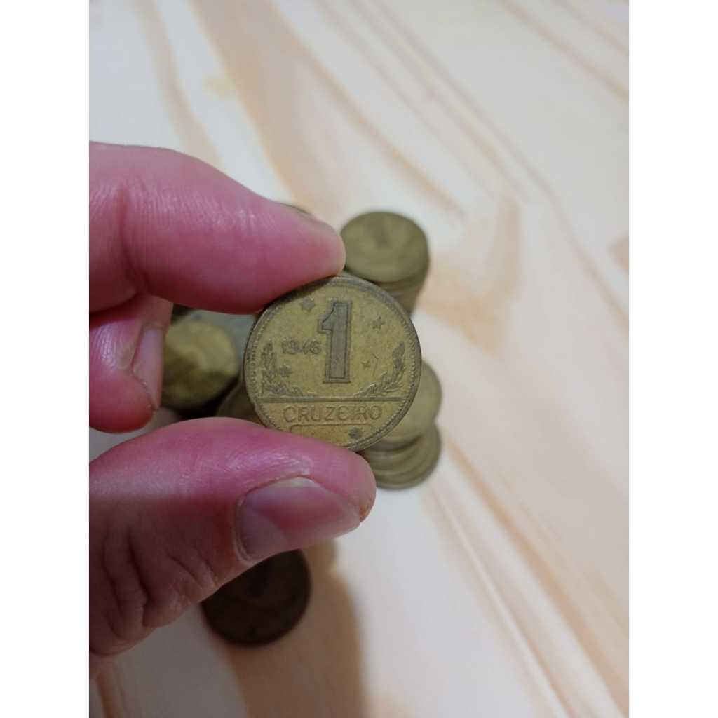 Moeda 1 Cruzeiro - Lote com 69 moedas 1943 á 1955