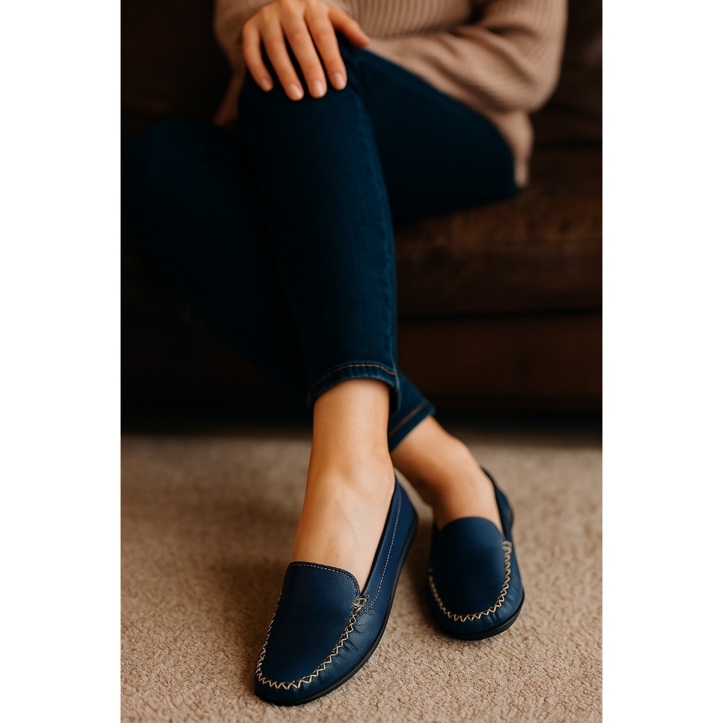 Mocassim em Couro Legitimo Casual Confortável Feminino — imagem 2 de 2