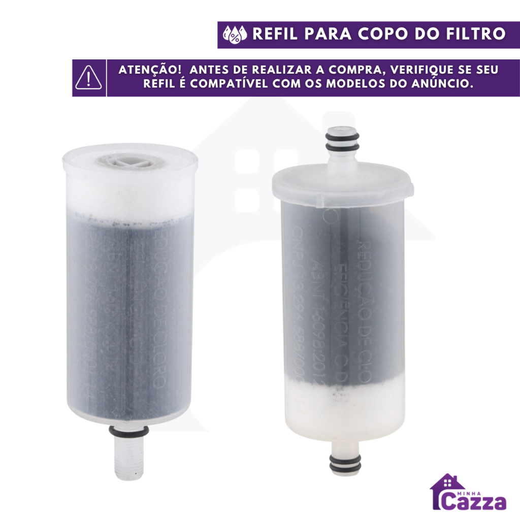 Refil para torneira de cozinha pró saúde carvão ativado & Universal 01 unidade em Oferta na Shopee