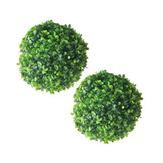 Kit 2 Bola Buchinho Artificial Verde 18cm Decoracao Grama Buxinho Planta Artificiais Topo Festa Mesa em Oferta na Shopee