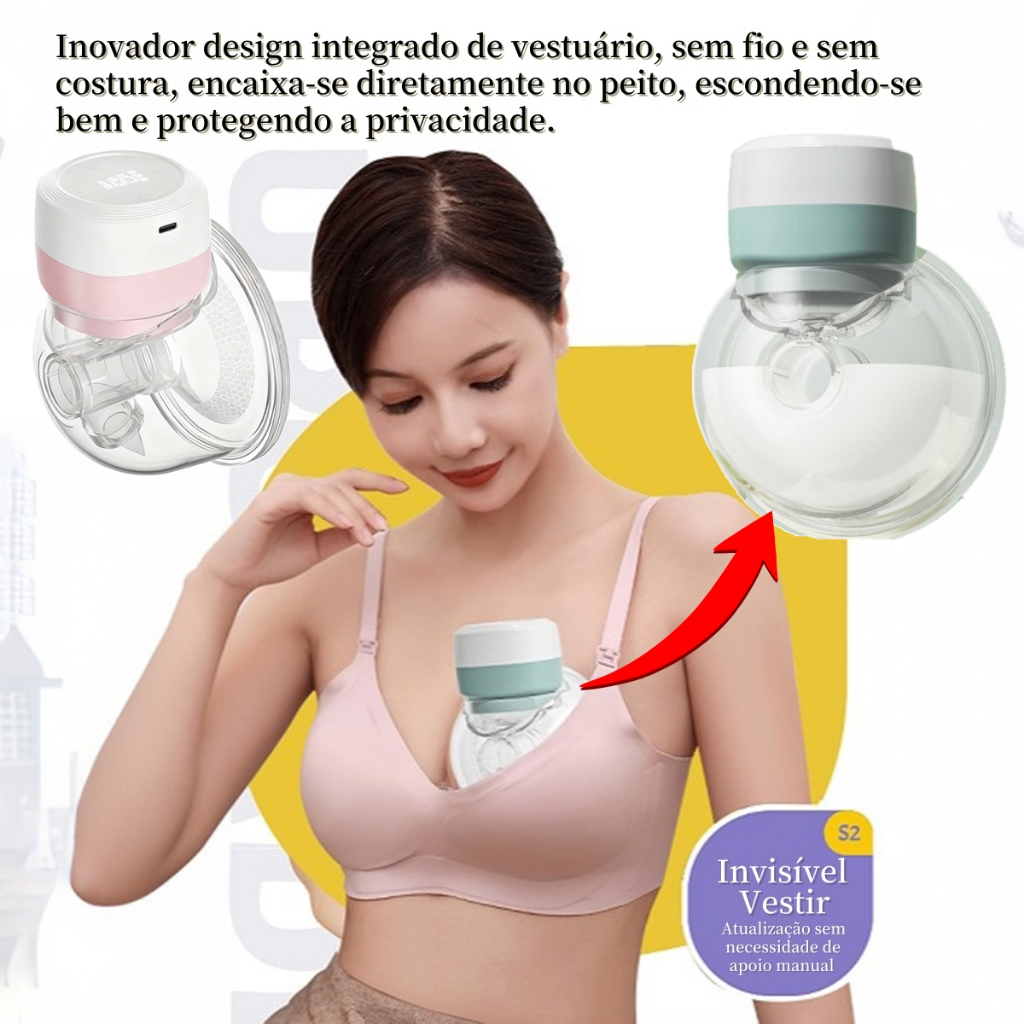 Bomba Tira Leite Portátil Recarregável Extrator Bomba Tira Leite Automático Para Amamentação