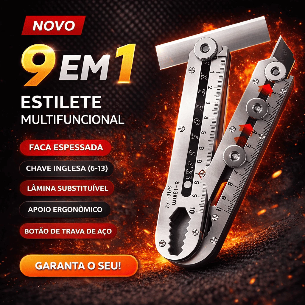 Estilete Profissional 18mm  Aço Inox Com Trava Cortante Afiado Ferramenta Multiuso — imagem 1