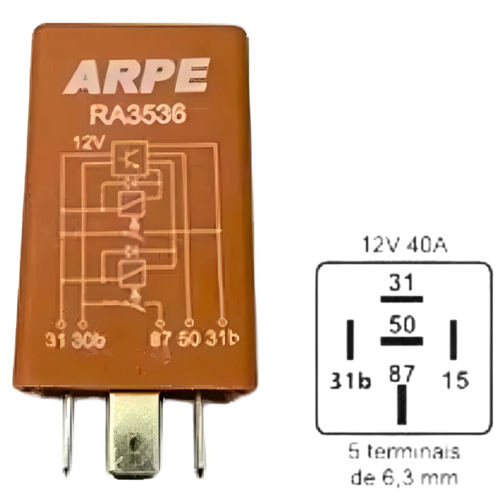 Relé Ar Condicionado 12v 40a Apolo Escort Pointer Verona