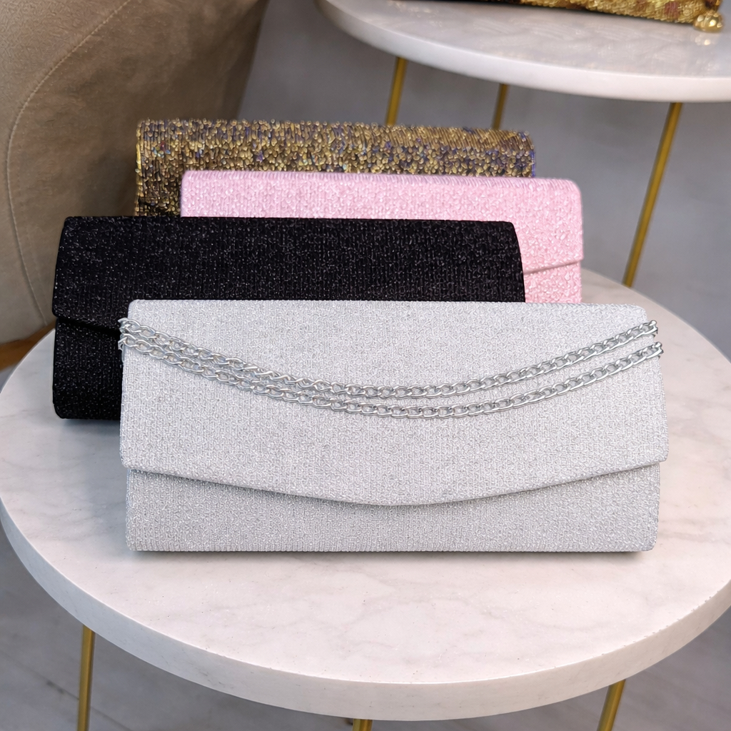 Bolsa feminina Clutch de festa alça corrente para casamento formatura aniversário bodas mulher balada viagem presente