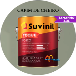 Tinta Acrílica 3,2l Cor Capim de Cheiro Toque Fosco Suvinil