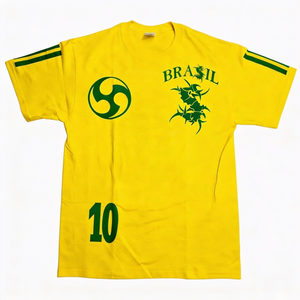 Camiseta Amarela Banda Sepultura do Brasil para Fãs em 100% Algodão 30.1
