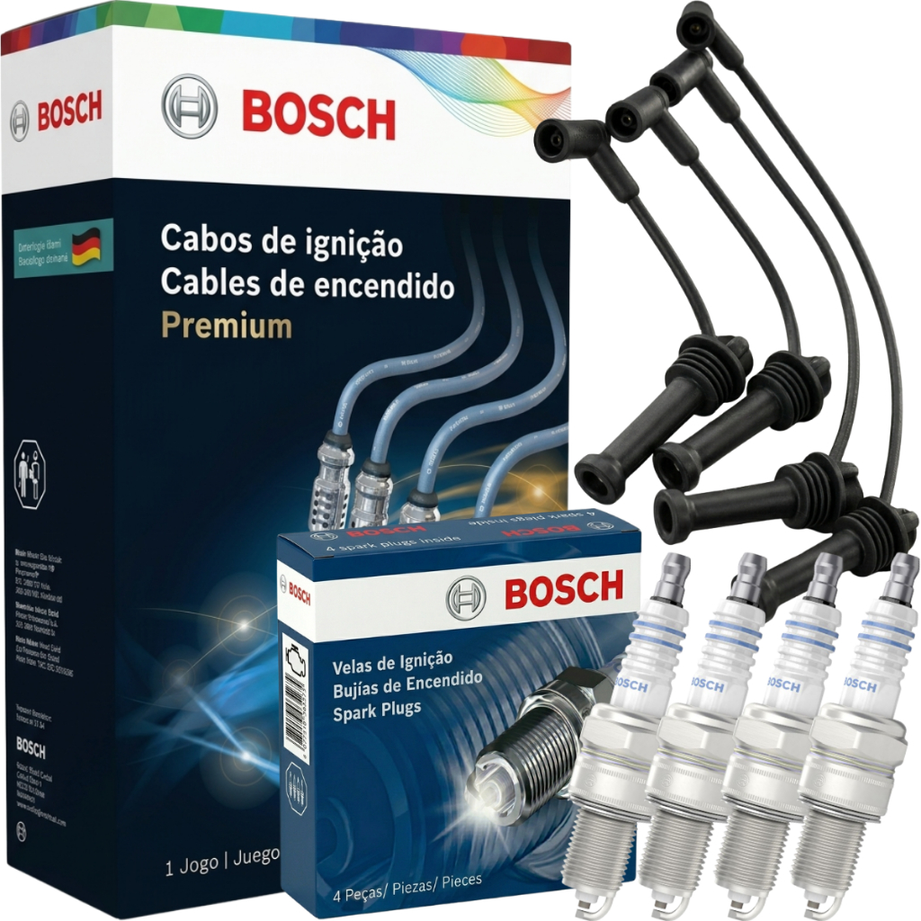 Kit Jogo Cabos 6 Velas De Ignição Gm S10 Blazer 4.3 V6 Bosch