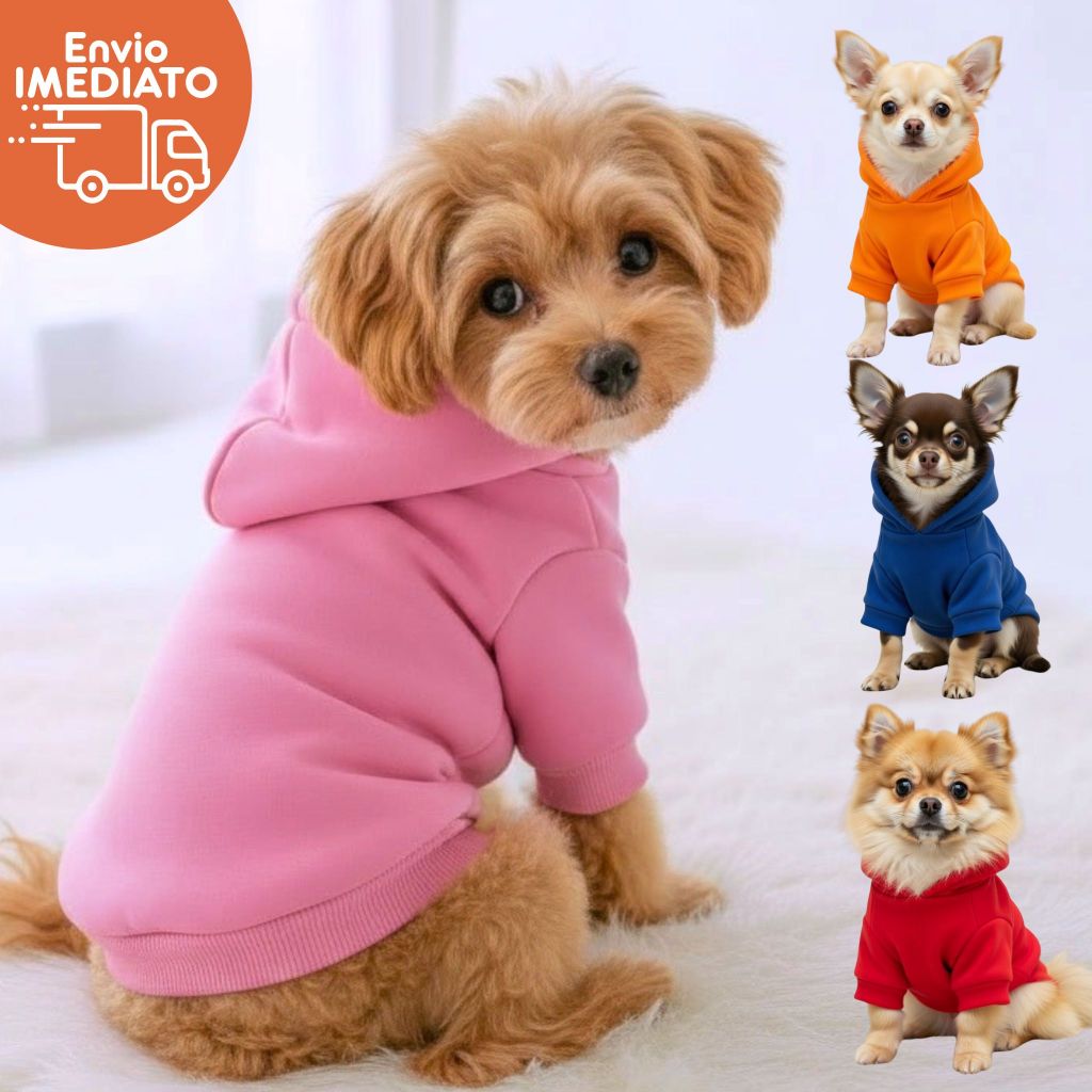 Moletom para cachorro com capuz casaco Roupa para cachorro pequeno fêmea Macho shitzu Adidog