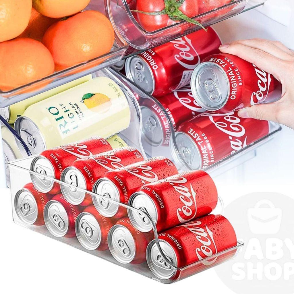 Organizador Multiuso Porta Latas e Alimentos para Geladeira Armário Acrílico Y888