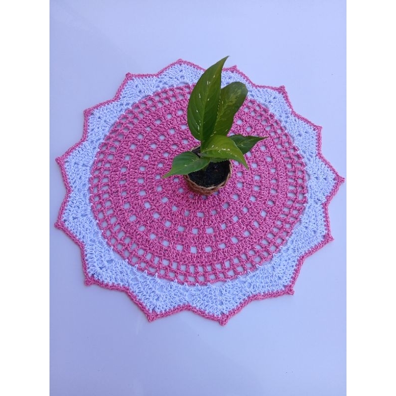 Centro de Mesa de Crochê  Toalhinha de Crochê para  Mesa ou Fogão em Oferta na Shopee