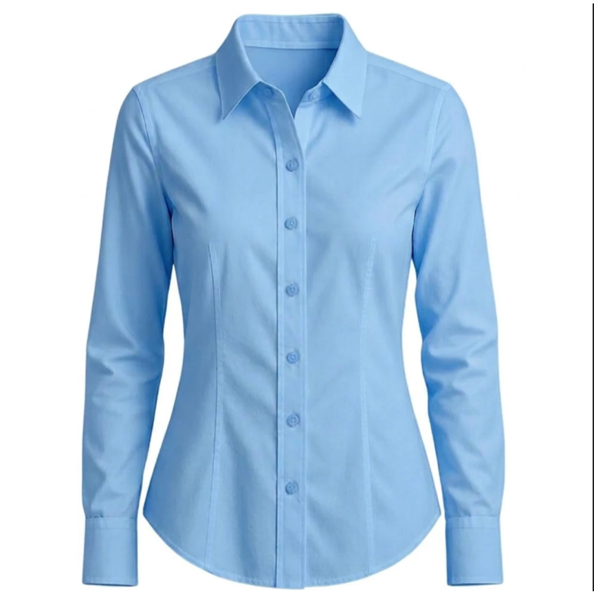 Camisa Feminina Social Manga longa Lisas e Listradas do Tamanho M ao G3  Social elegante importada Plus Size em Oferta na Shopee