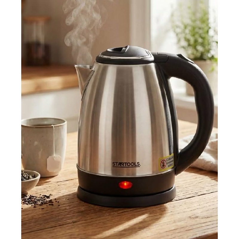 Chaleira Jarra Elétrica  Inox 2 litros rápida água café chá com desligamento automático inoxidável 220 v WC