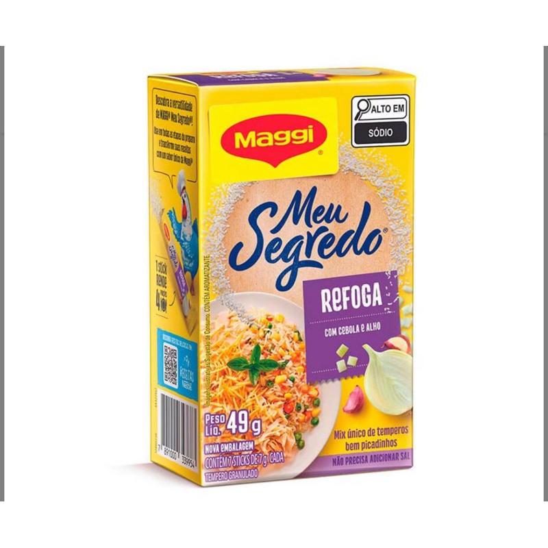 Kit 10 Tempero MAGGI Meu Segredo Alho e Cebola 49g