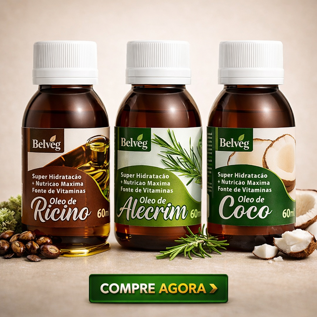 Kit Terapia Capilar Óleo de Coco + Alecrim + rícino 60ML