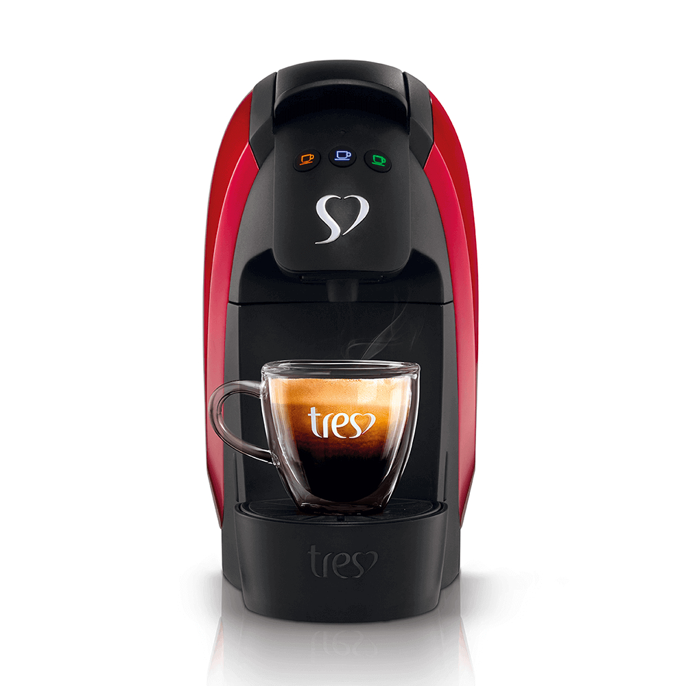 Imagem Cafeteira Expresso Três Corações Luna Vermelha 127v
