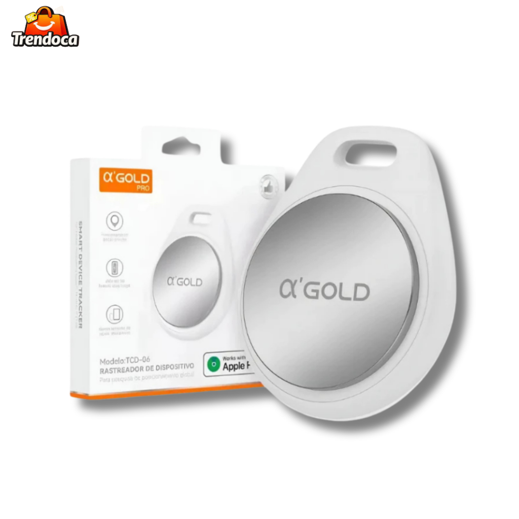 Rastreador Bluetooth Portátil A’GOLD | Localizador A Prova D'Água - Compatível Apple Find My / iOS