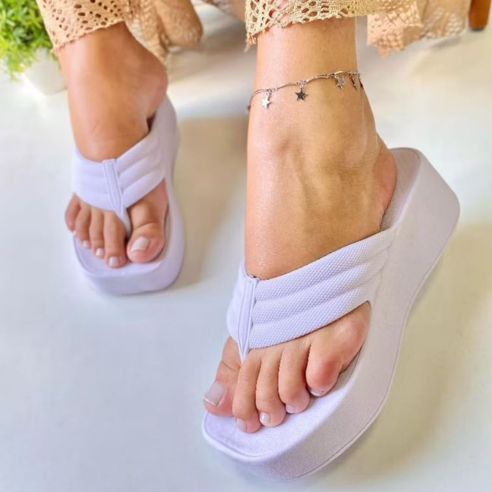 Plataforma Delta Tamanco Feminino Nuvem  Envio Rapido