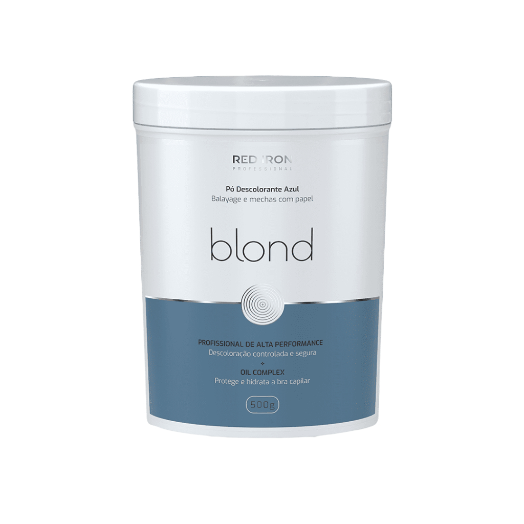 Pó Descolorante Blond Red Iron 500g — Alta Performance e Proteção Azul