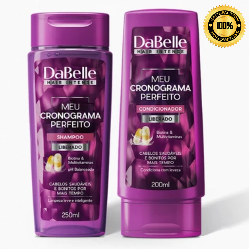 Kit Shampoo 250ml e Condicionador 175ml Cronograma Dabelle