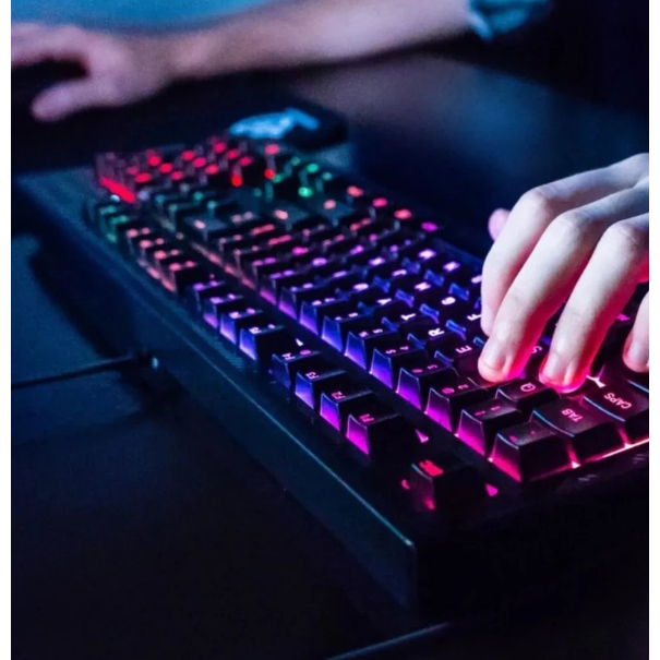 Teclado Gamer Iluminado LED RGB Multimidia ABNT2 BK-151C/BK-155C EXBOM — imagem 2 de 2