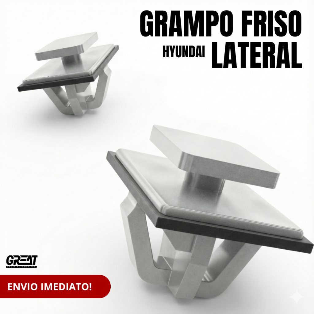 Kit 20 Presilhas Grampo Friso Lateral Moldura Paralama Santa Fé Tucson Ix35 em Oferta na Shopee