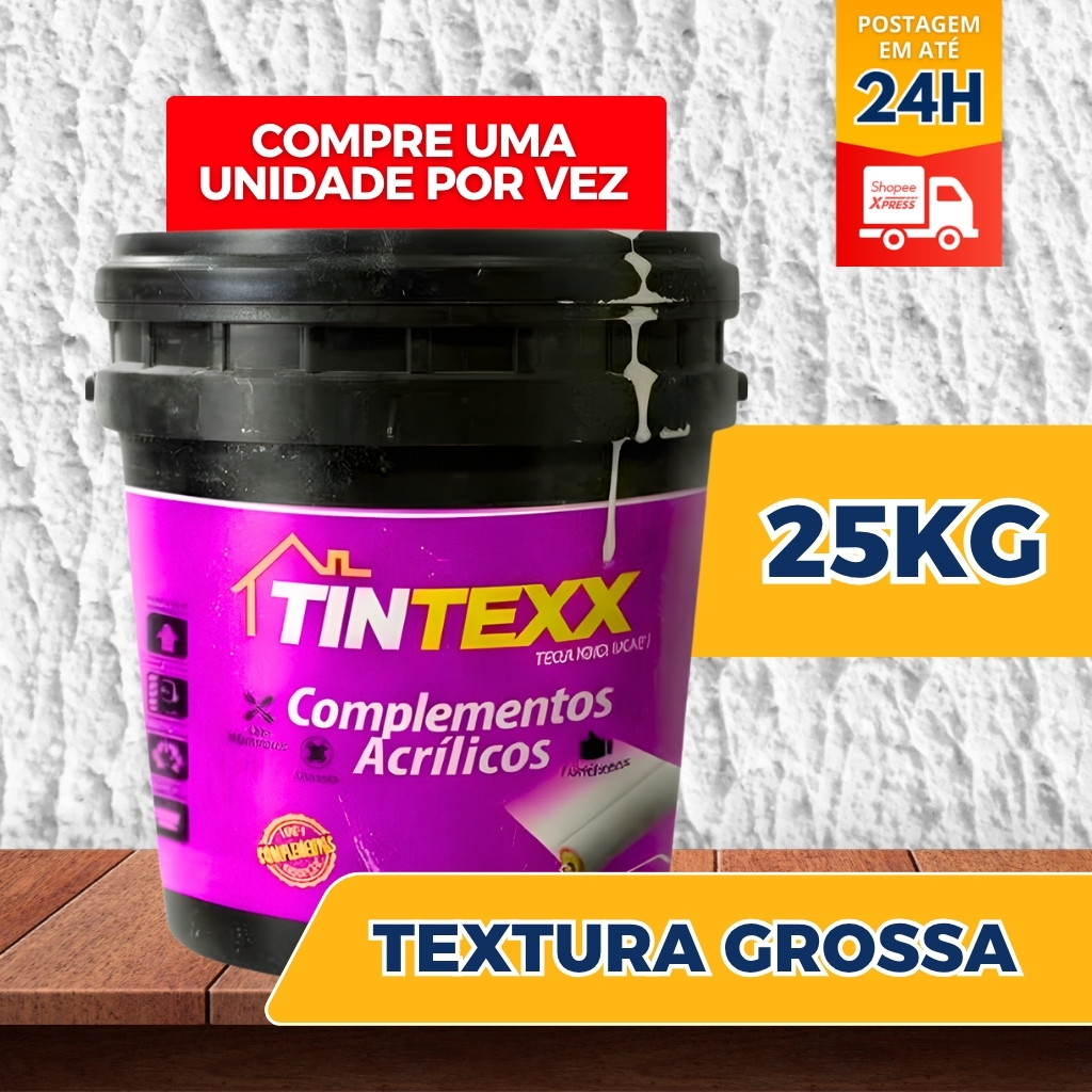 Textura grossa Tintexx 25kg Interno & externo Revestimento parede Acabamento Tex