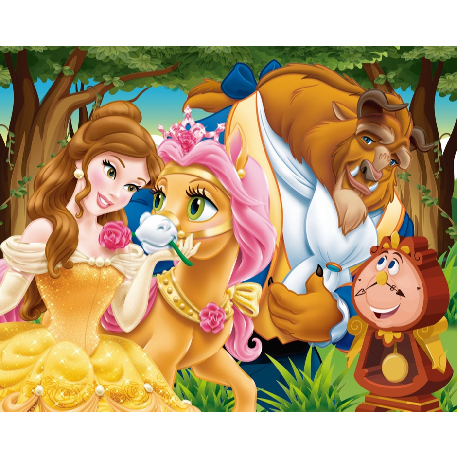 Painel Festa Infantil A Bela E A Fera Atualizado Decoração Variação Medidas
