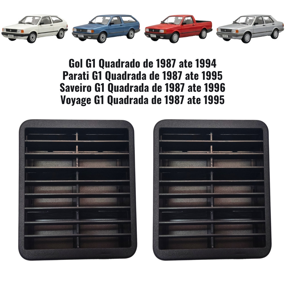 2 Difusor Grade De Ar Coluna Porta Gol Voyage Parati Quadrado G1 em Oferta na Shopee