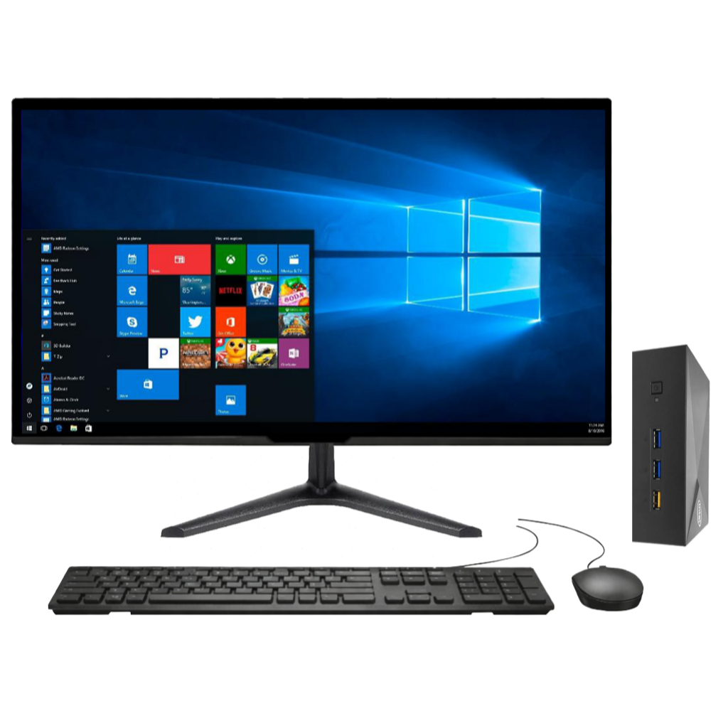 Mini Pc Intel + Monitor 19 Polegadas Teclado Mouse Completo 127/220v