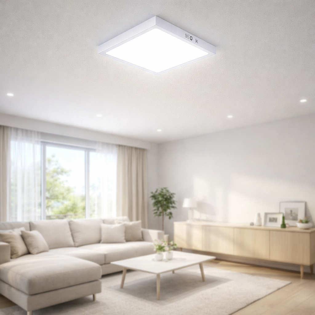 Plafon Painel LED Sobrepor Quadrado 30x30cm 24W Branco Frio