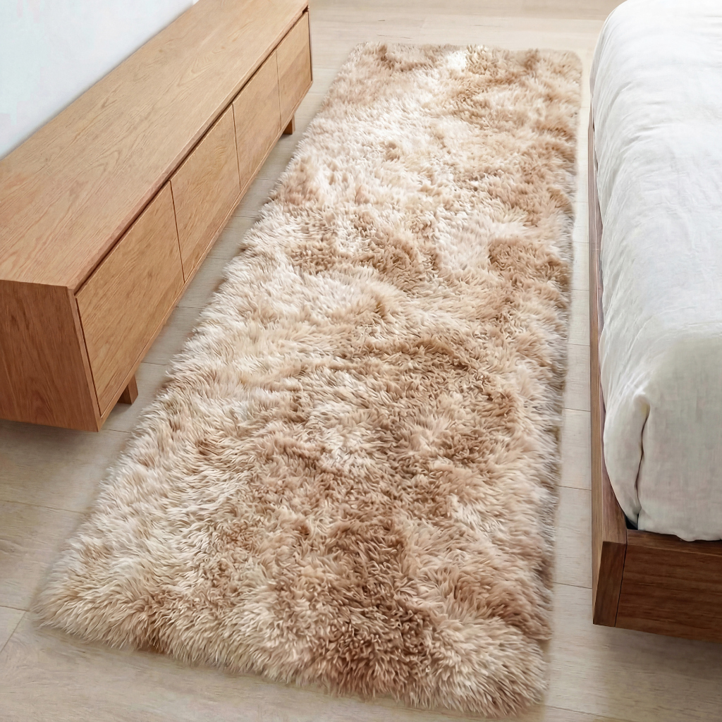 Tapete Passadeira 2,00 x 0,60 Quarto Beira de Cama Corredor Sala Felpudo Peludo em Oferta na Shopee