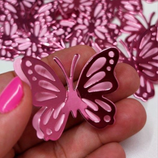 ENVIO RÁPIDO | Aplique Borboleta Vazada em Camadas | Decoração de Bolo Jardim Encantado | Topo de Bolo Borboleta em Oferta na Shopee