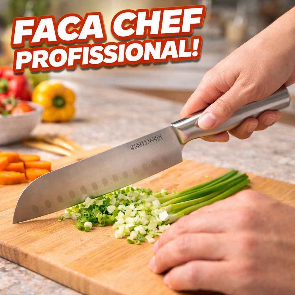 Faca Cutelo Inox Açougue Churrasco Desossa Carne Lâmina Larga Afiada Chef para Carne Açougueiro Alta Durabilidade