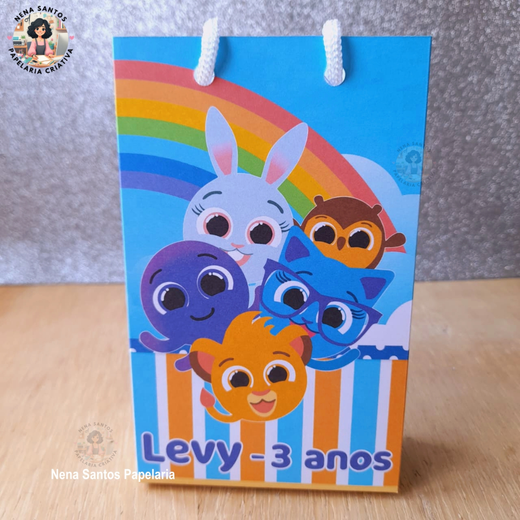 Sacolinha BOLOFOFOS Personalizadas (PEGUE E MONTE) Sacolinhas Lembrancinhas Mimos Festa Bolofofos