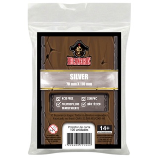 SLEEVE SILVER (70x110) - Bucaneiros em Oferta na Shopee