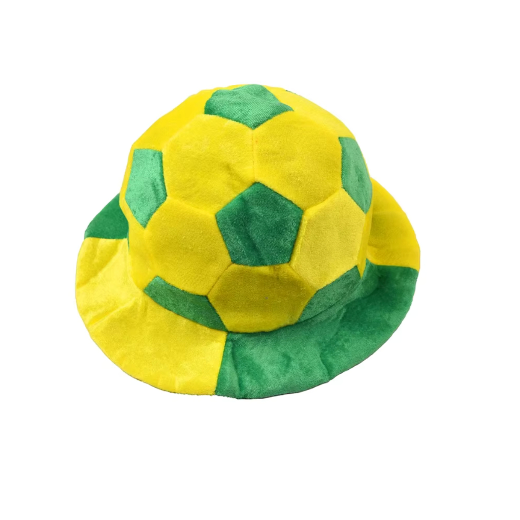 Cartola Brasil Verde e Amarela Xadrez Torcedor Copa Chapéu Fantasia Futebol Seleção Brasileira BOLA