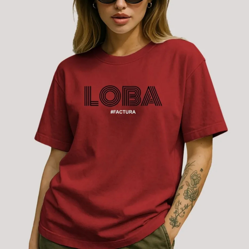 Camiseta Gola Redonda 100% Algodão Blusa Shakira Loba Copacabana