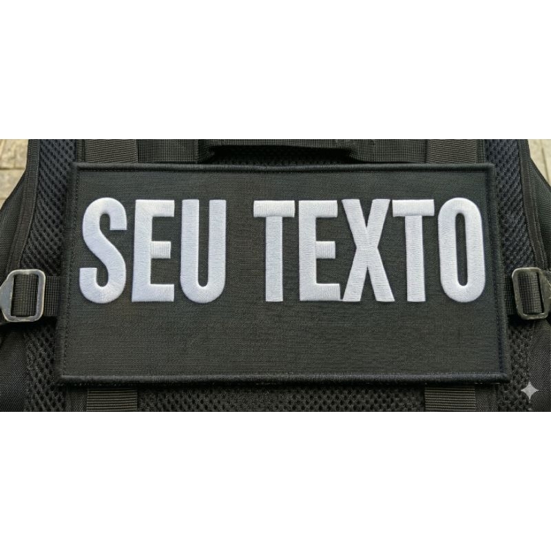 Patch com fecho de contato 20x10 cm - para colete