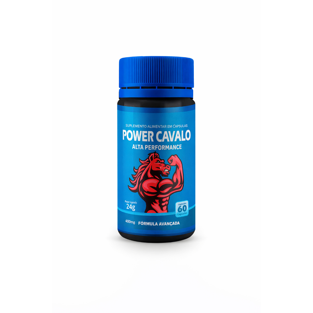 Natuu Power Cavalo Suplemento Alimentar em Capsulas 400mg 60 Cápsulas