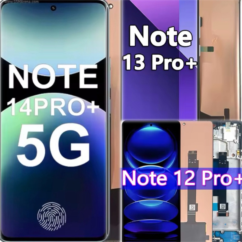 Tela Frontal Touch Compatível Redmi Note 12 Pro Plus 22101316UCP Note 13 Pro Plu