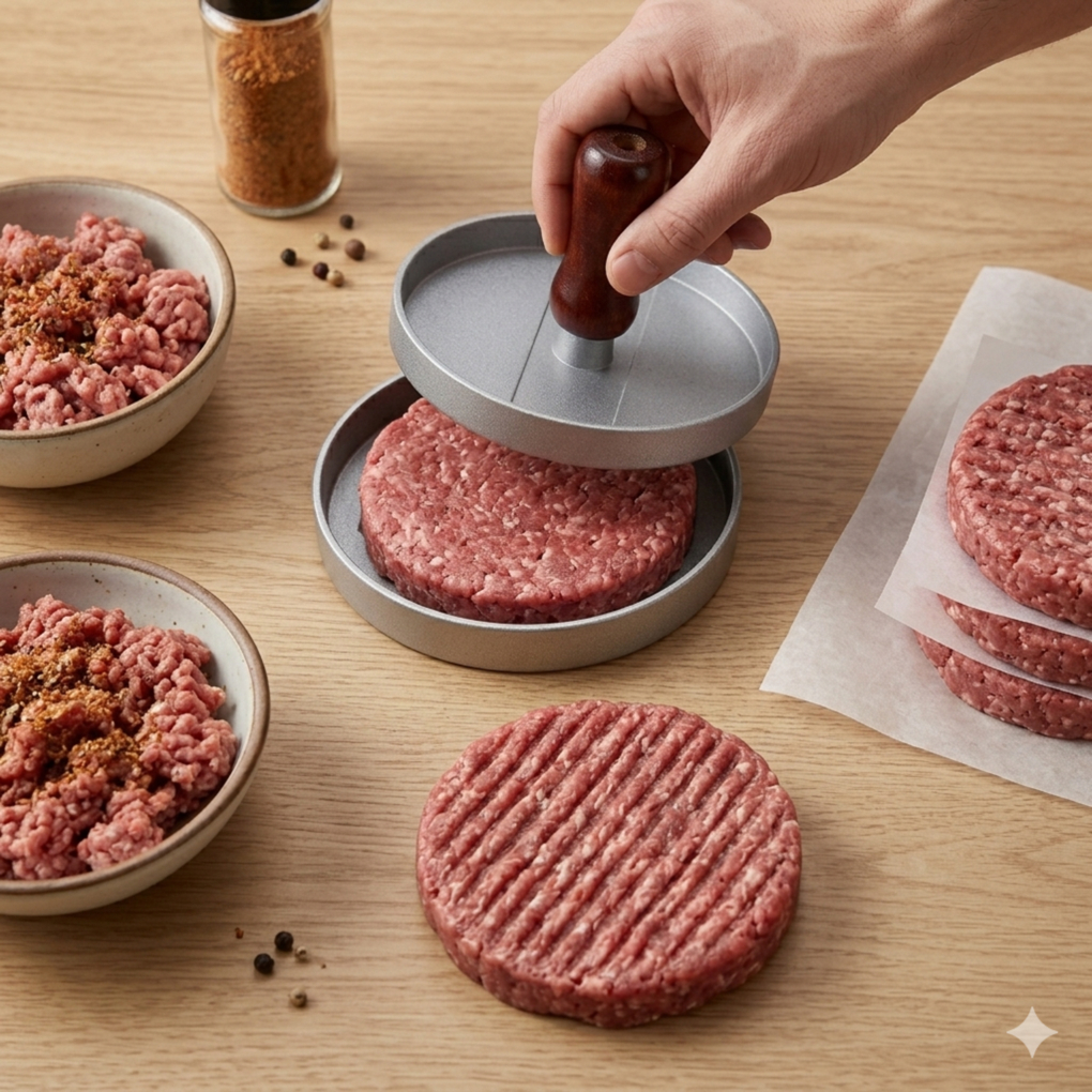 Molde De Hamburguer Caseiro Artesanal Multiuso 12cm