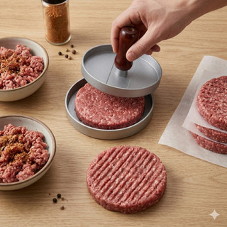 Molde De Hamburguer Caseiro Artesanal Multiuso 12cm