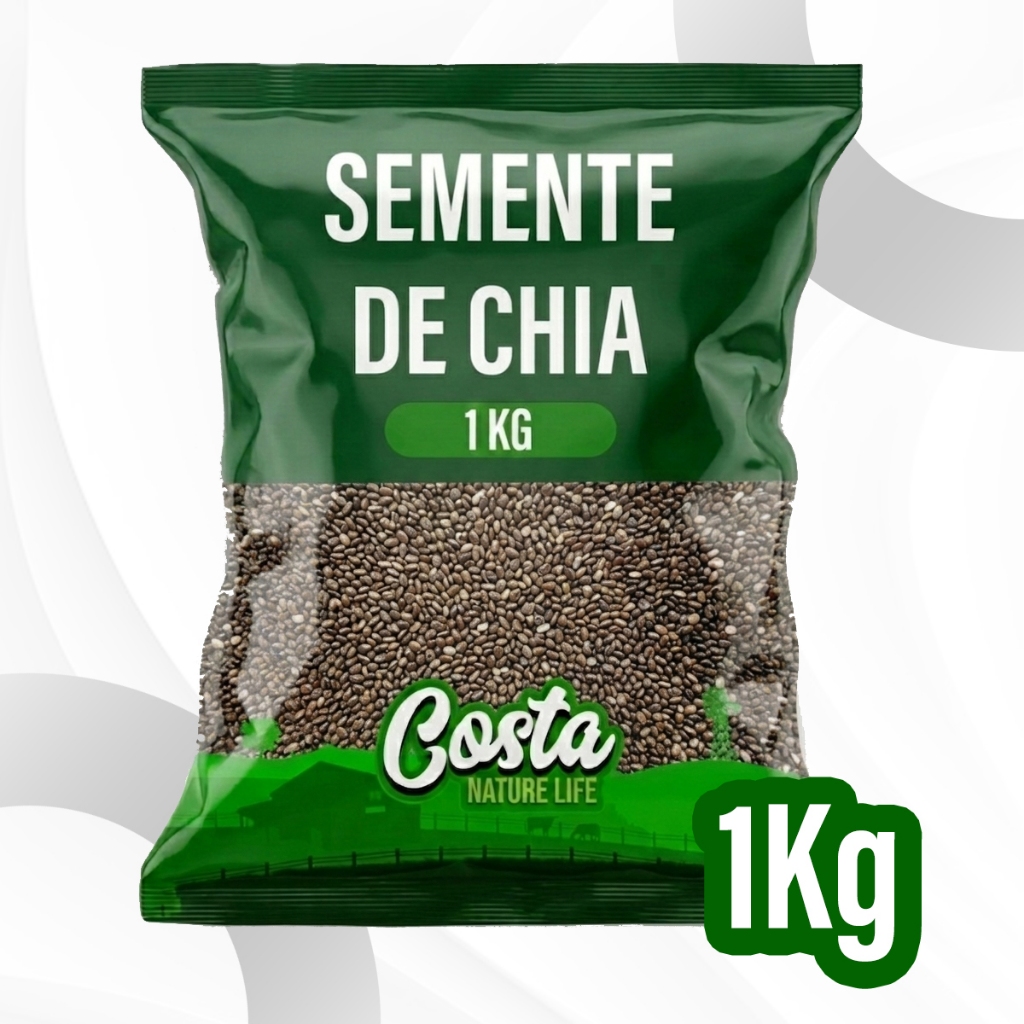 Semente de Chia Comercial Natural - Costa Nature Life