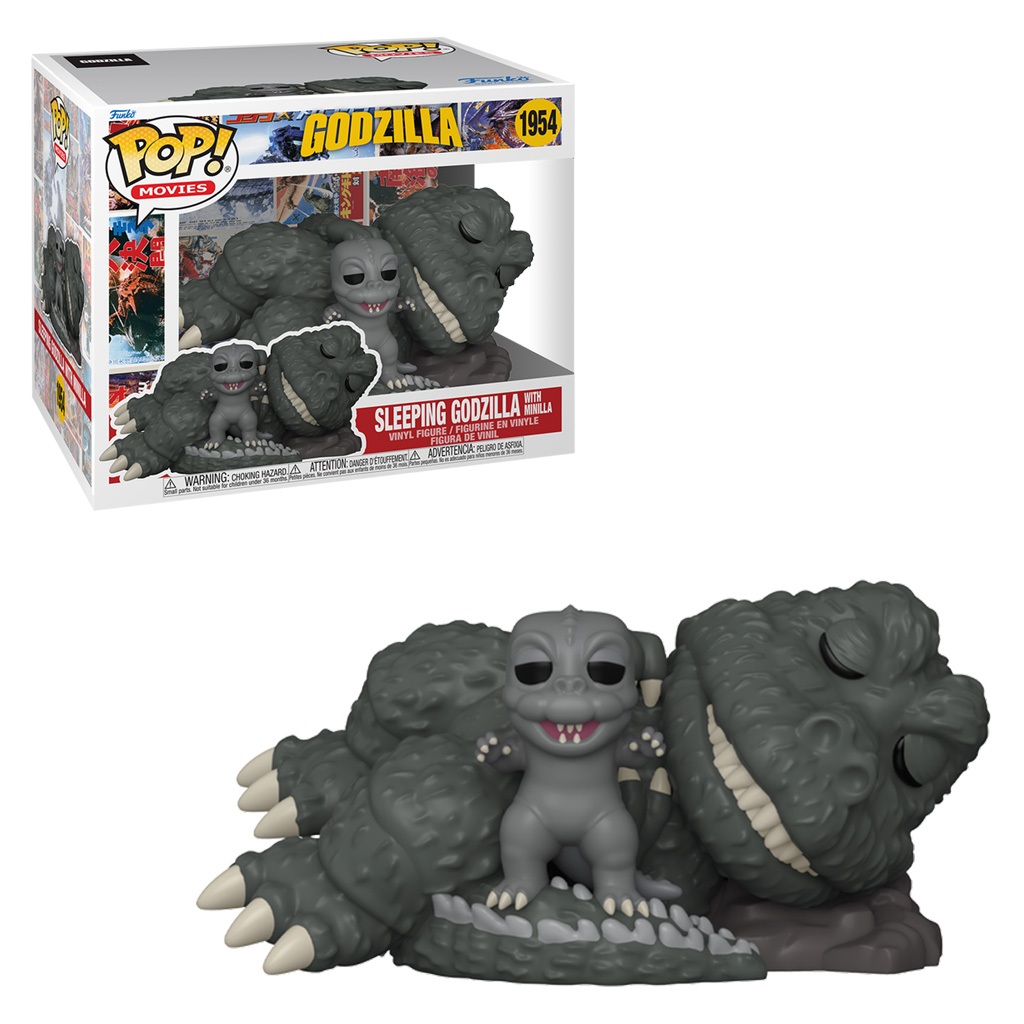 FUNKO POP MOVIES GODZILLA - SLEEPING GODZILLA & MINILLA 1954 NOVO ORIGINAL em Oferta na Shopee